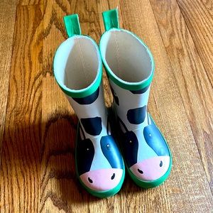 Baby Boden Mini Boden Cow Rainboots Wellies EU21 US size 5 or 6